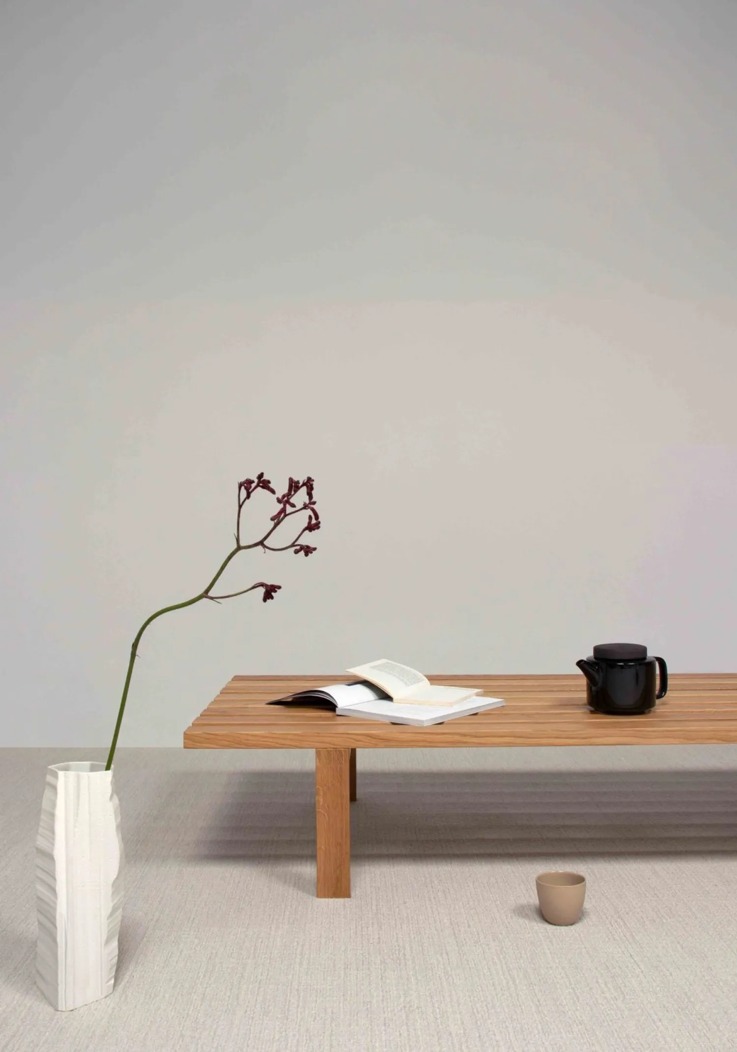 Design Salontafels|Houten Salontafels-Pastoe BZ Lattenbank Naturel