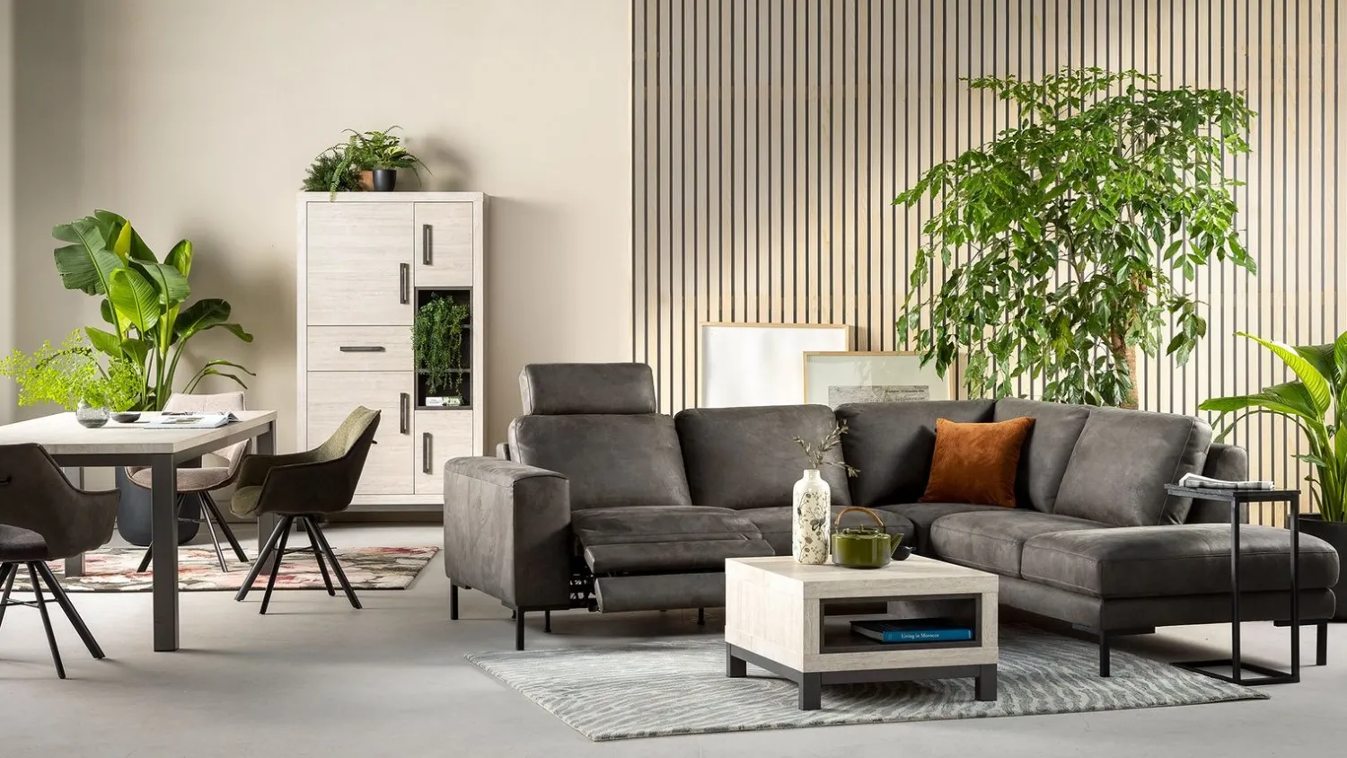 Hoekbanken-Feelings Wonen Cadiz Hoekbank Graphite