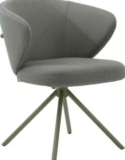 Design Stoelen|Draaibare Eetkamerstoelen-Bert Plantagie Calix Statief Eetkamerstoel Light Grey
