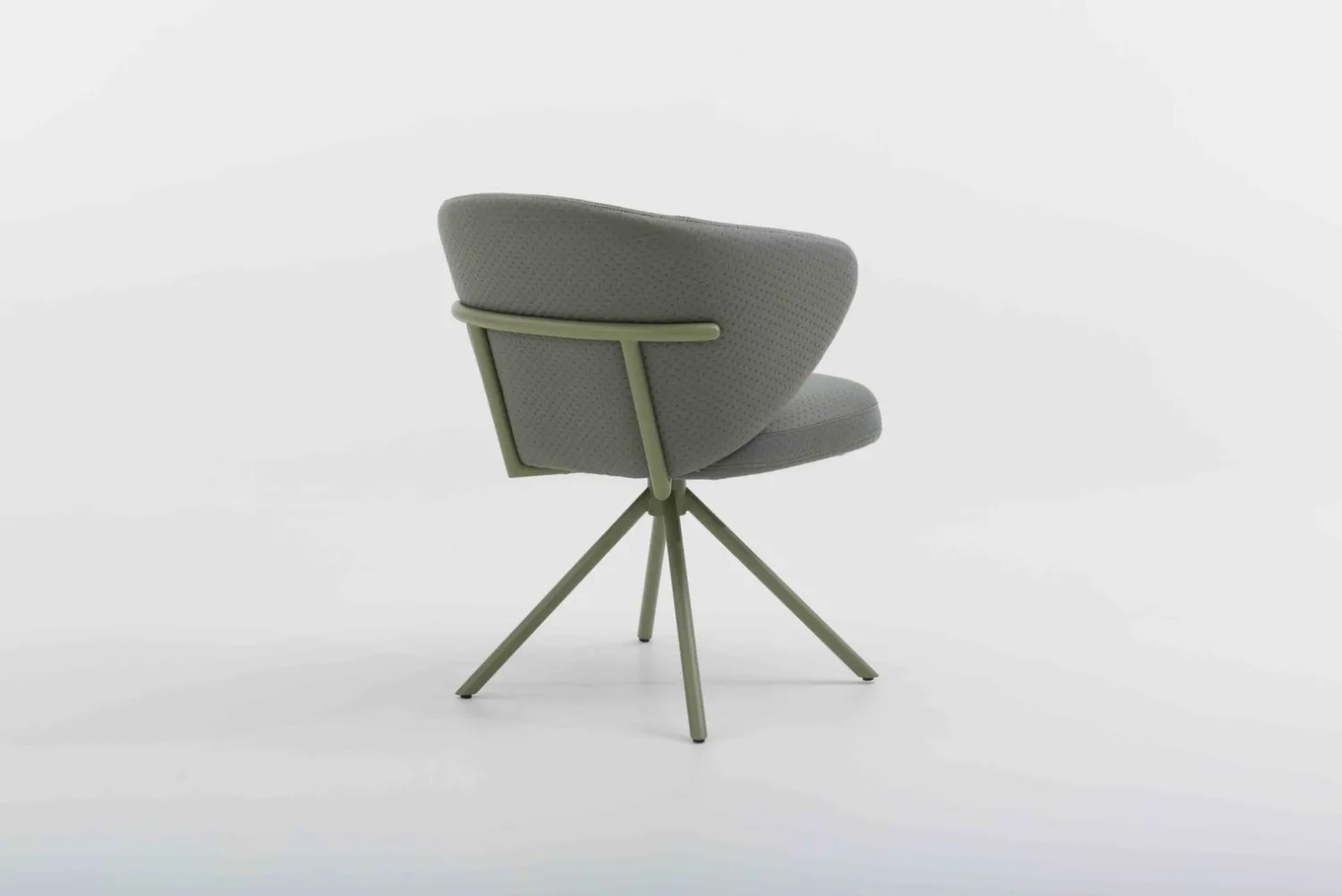 Design Stoelen|Draaibare Eetkamerstoelen-Bert Plantagie Calix Statief Eetkamerstoel Light Grey