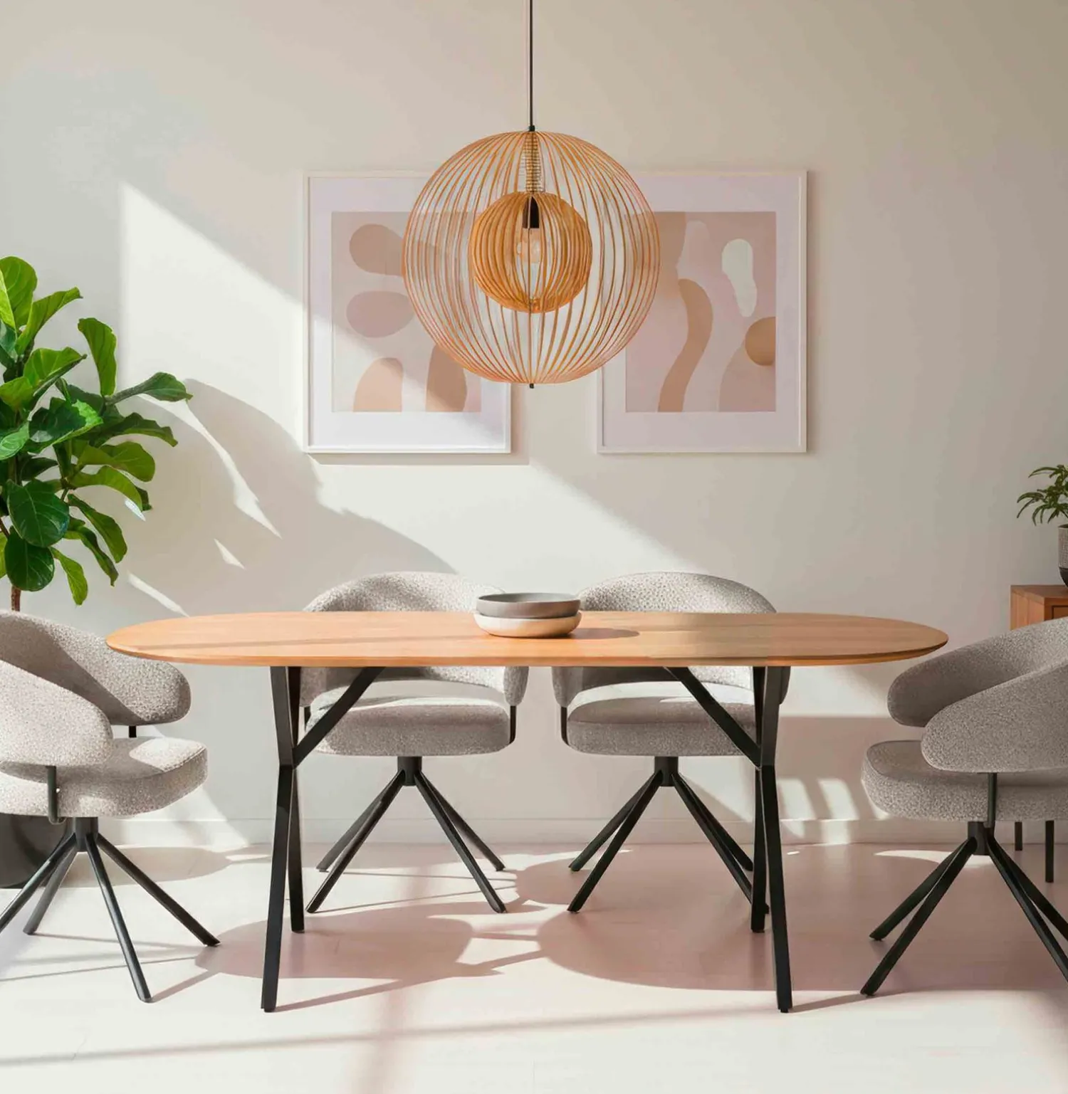 Eetkamerstoelen Met Armleuning-Eijerkamp Collectie Camille Eetkamerstoel Beige