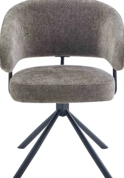 Eetkamerstoelen Met Armleuning-Eijerkamp Collectie Camille Eetkamerstoel Taupe, Grijs