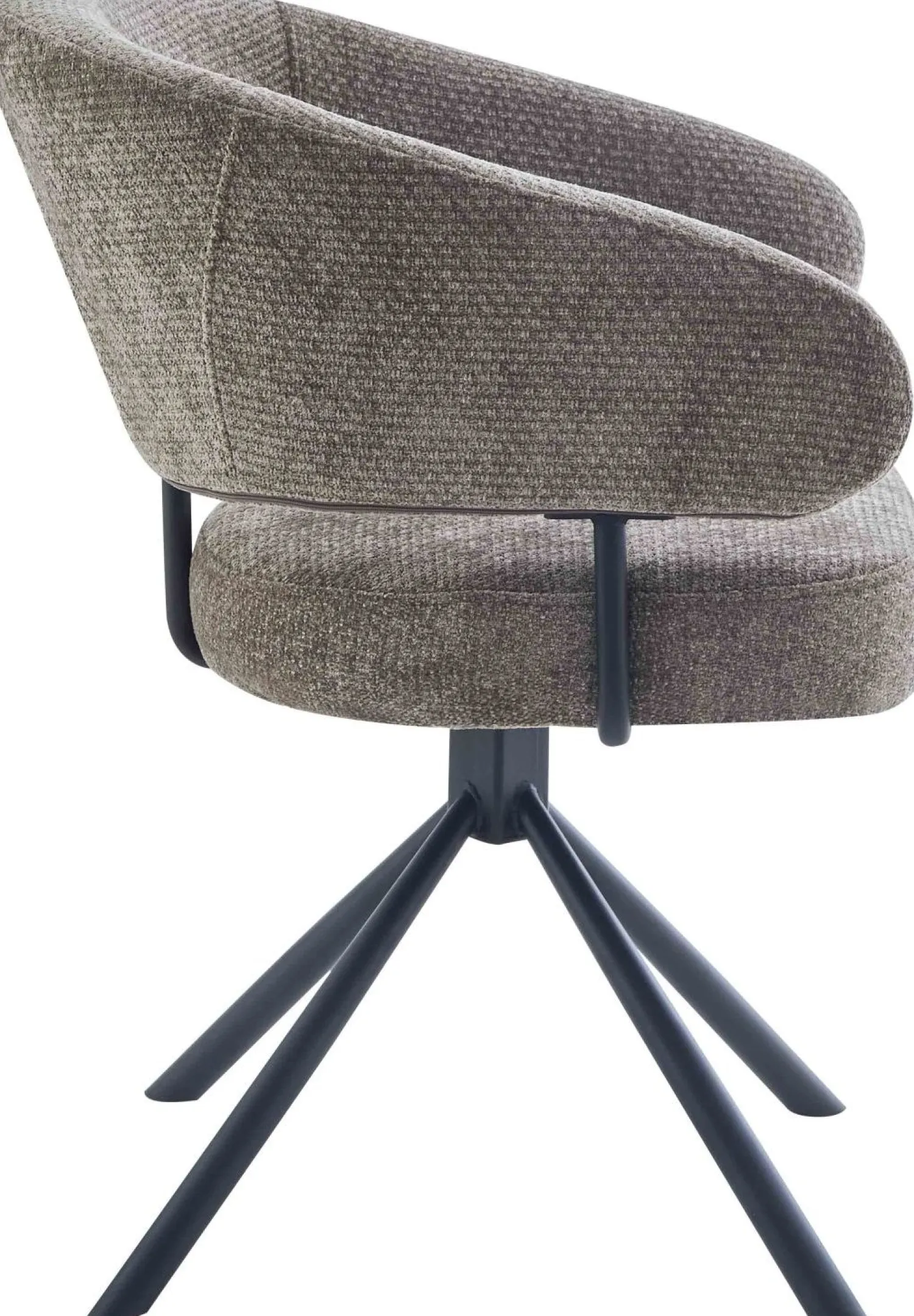 Eetkamerstoelen Met Armleuning-Eijerkamp Collectie Camille Eetkamerstoel Taupe, Grijs