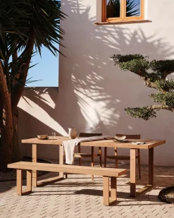 Tuintafels-Kave Home Canadell Tuintafel Naturel