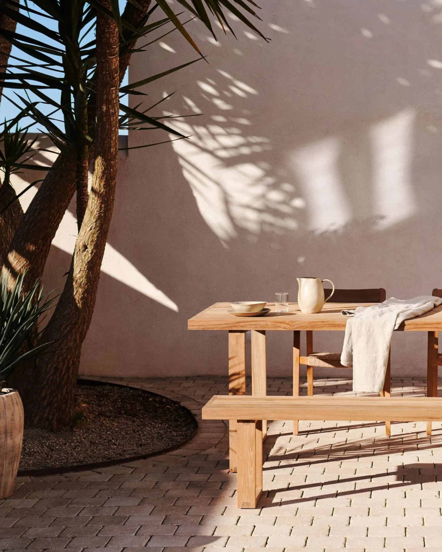 Tuintafels-Kave Home Canadell Tuintafel Naturel