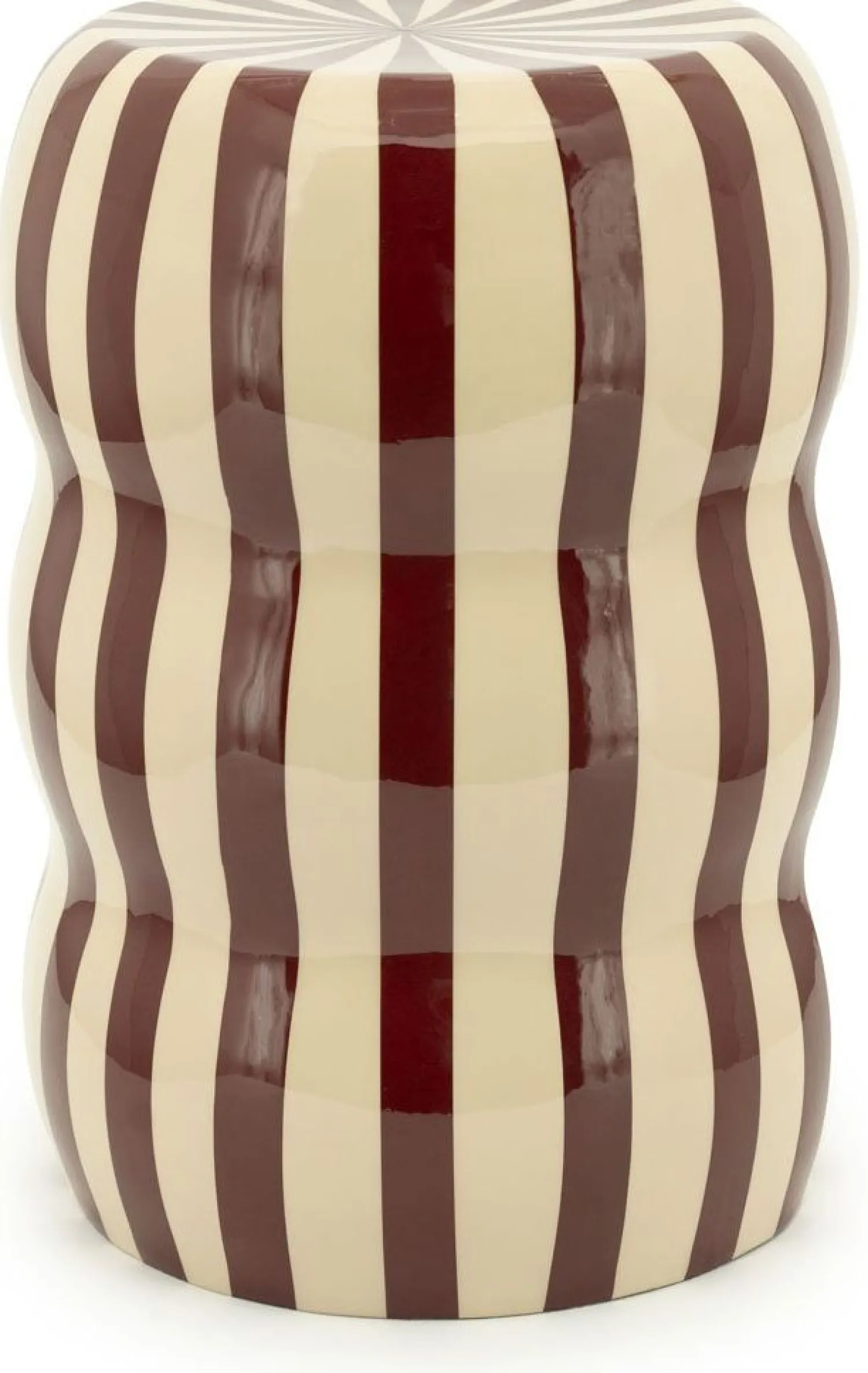 Ronde Bijzettafels-By Boo Candice Bijzettafel Beige, Burgundy