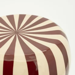 Ronde Bijzettafels-By Boo Candice Bijzettafel Beige, Burgundy