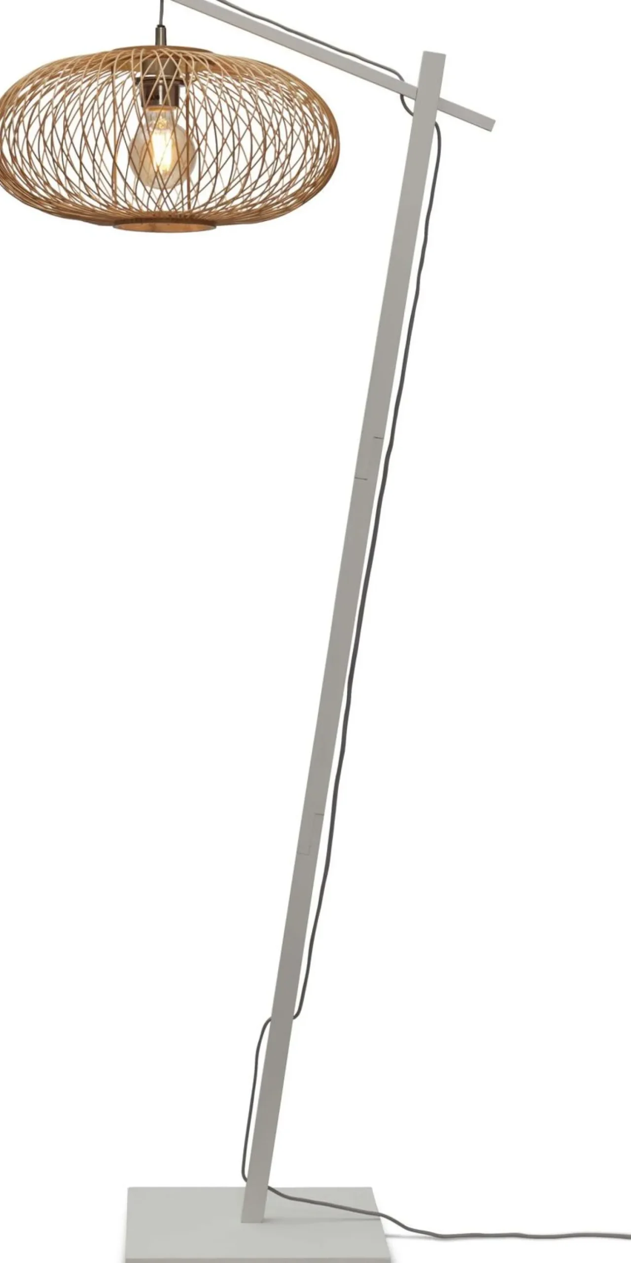 Vloerlampen|Vloerlampen-Good&Mojo Cango S Vloerlamp White, Natural, Grey