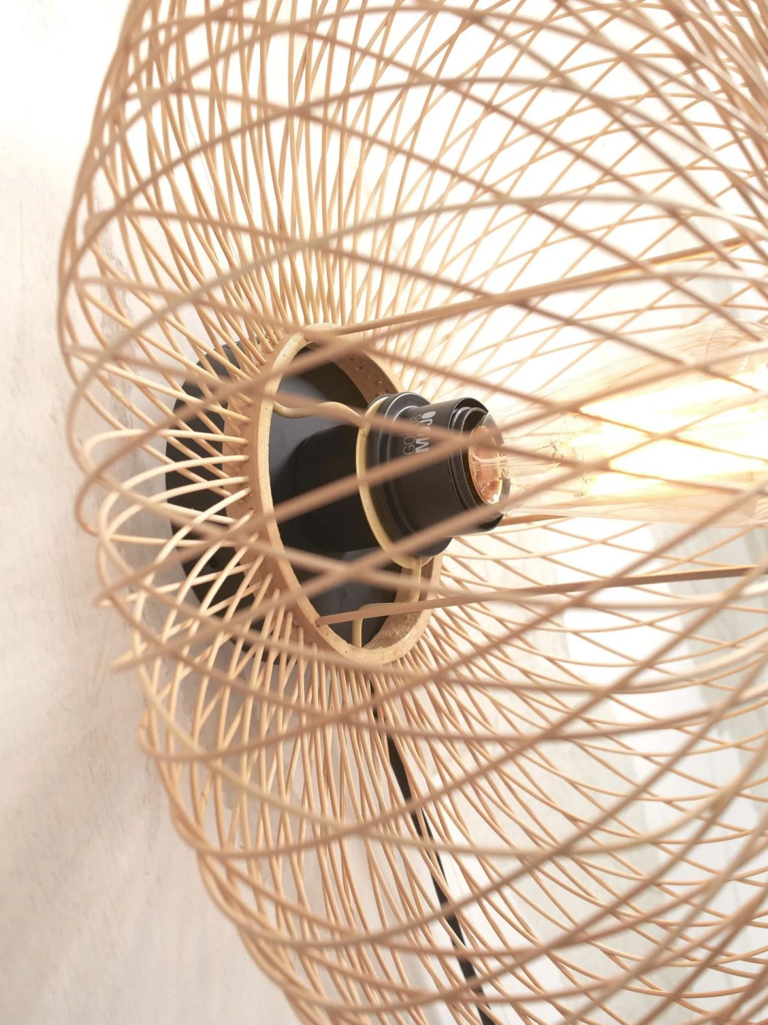 Wandlampen|Wandlampen-Good&Mojo Cango Wandlamp Natural, Black