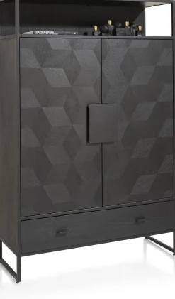Opbergkasten|Opbergkasten-XOOON Capella Opbergkast Onyx