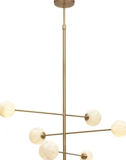 Glazen Hanglampen|Glazen Hanglampen-It's about RoMi Carrara 3-arm Hanglamp White marble, Gold