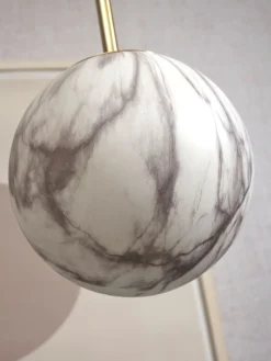 Moderne Hanglampen|Moderne Hanglampen-It's about RoMi Carrara Bol Hanglamp White marble, Gold