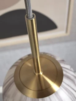 Moderne Hanglampen|Moderne Hanglampen-It's about RoMi Carrara Bol Hanglamp White marble, Gold