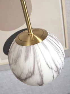 Moderne Hanglampen|Moderne Hanglampen-It's about RoMi Carrara Bol Hanglamp White marble, Gold