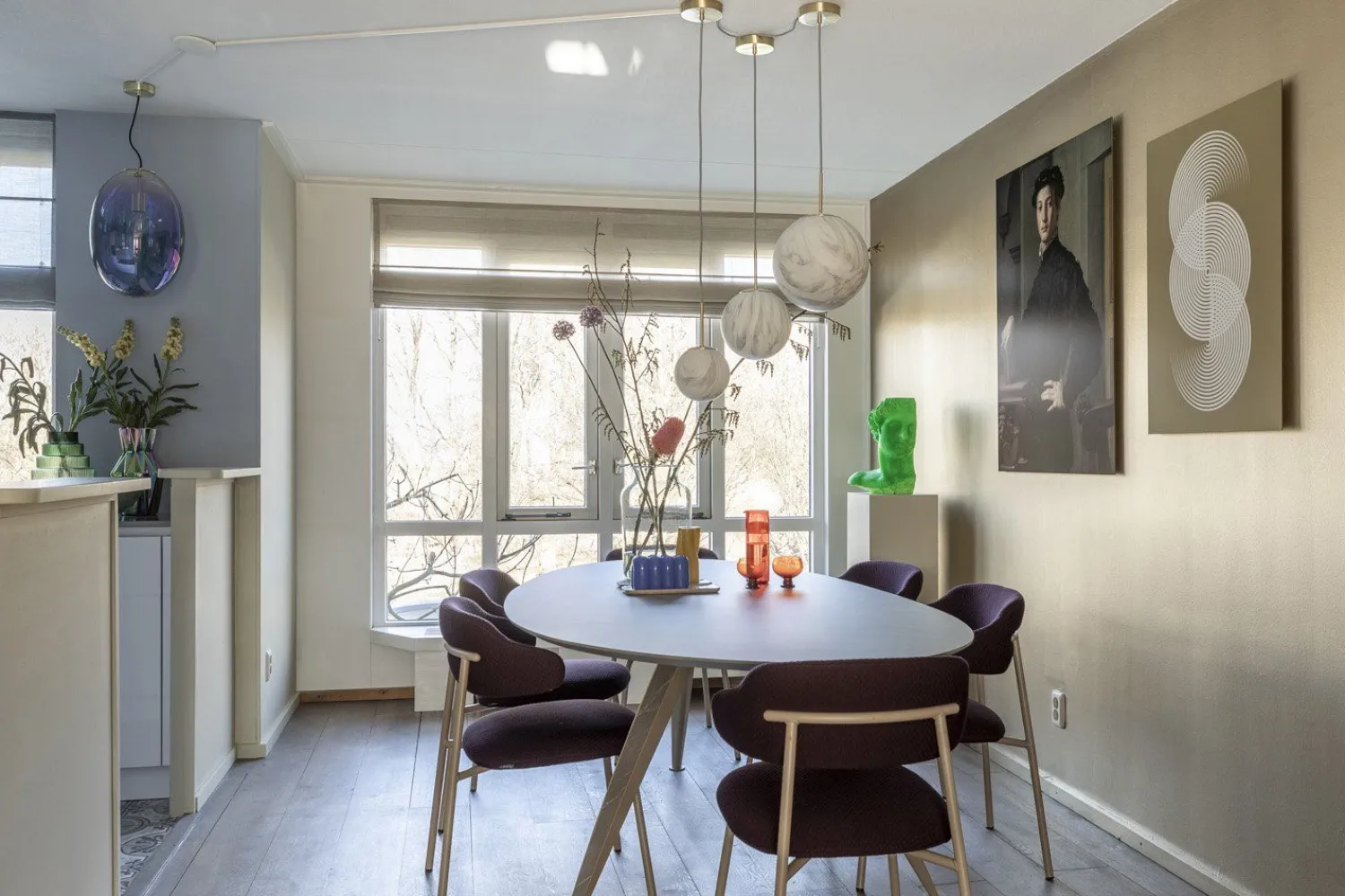 Moderne Hanglampen|Moderne Hanglampen-It's about RoMi Carrara Bol Hanglamp White marble, Gold