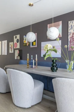 Glazen Hanglampen|Glazen Hanglampen-It's about RoMi Carrara Bol Hanglamp White marble, Gold