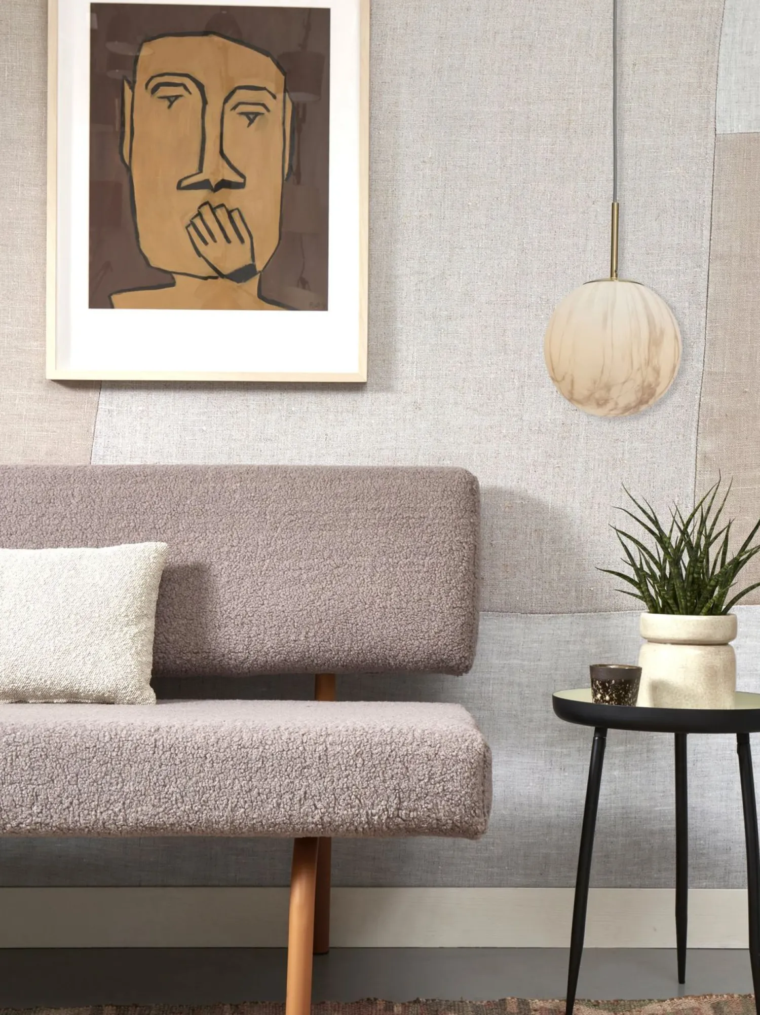 Glazen Hanglampen|Glazen Hanglampen-It's about RoMi Carrara Hanglamp White marble, Gold