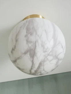 Moderne Plafondlampen|Plafondlampen-It's about RoMi Carrara Plafondlamp White marble, Gold