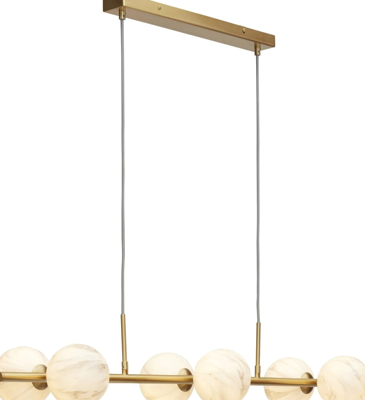 Glazen Hanglampen|Glazen Hanglampen-It's about RoMi Carrara Recht Hanglamp White marble, Gold