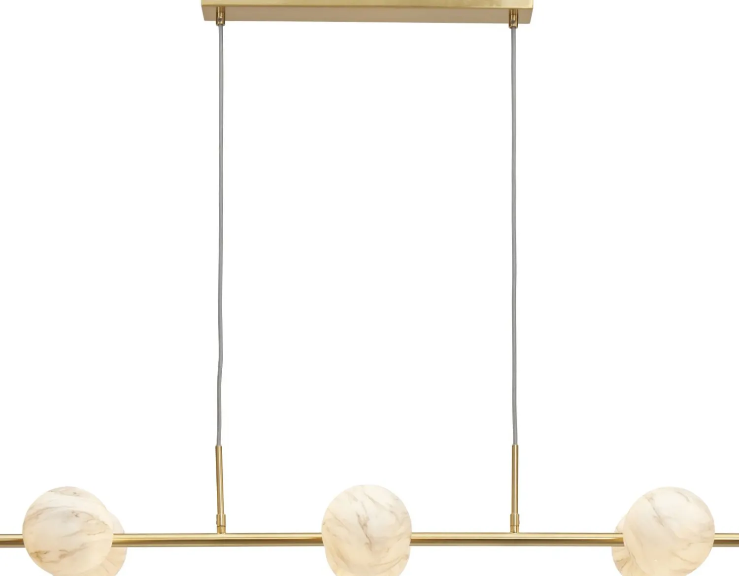 Glazen Hanglampen|Glazen Hanglampen-It's about RoMi Carrara Recht Hanglamp White marble, Gold