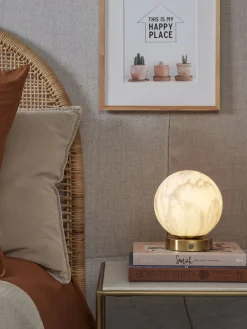 Tafellampen|Tafellampen-It's about RoMi Carrara Tafellamp White marble, Gold