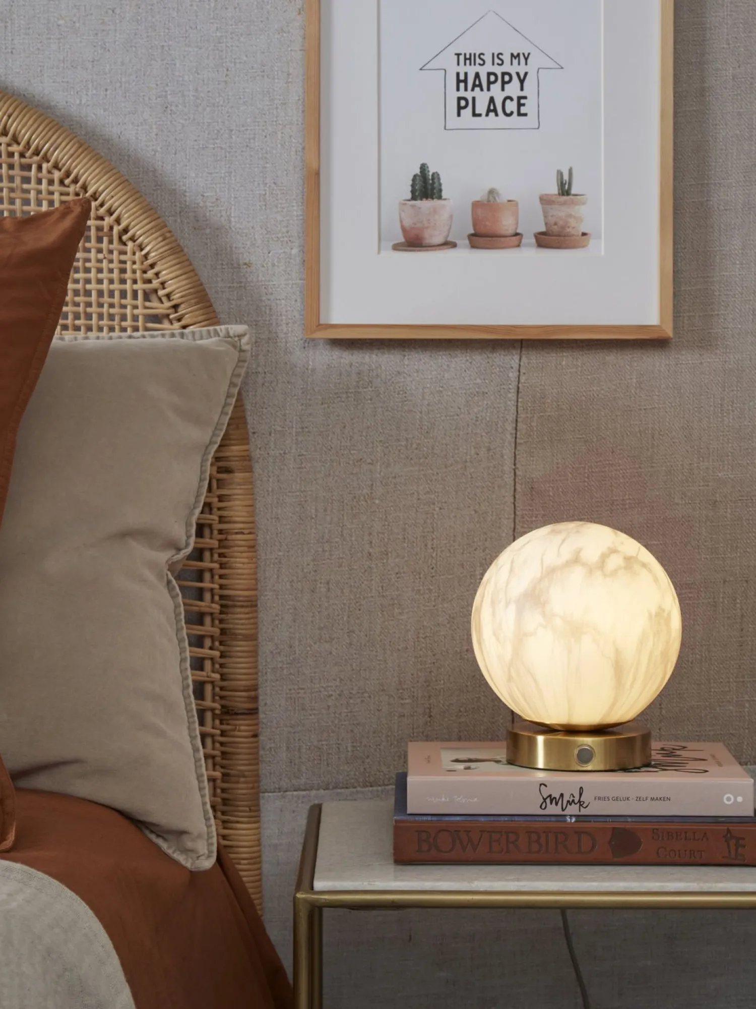 Tafellampen|Tafellampen-It's about RoMi Carrara Tafellamp White marble, Gold