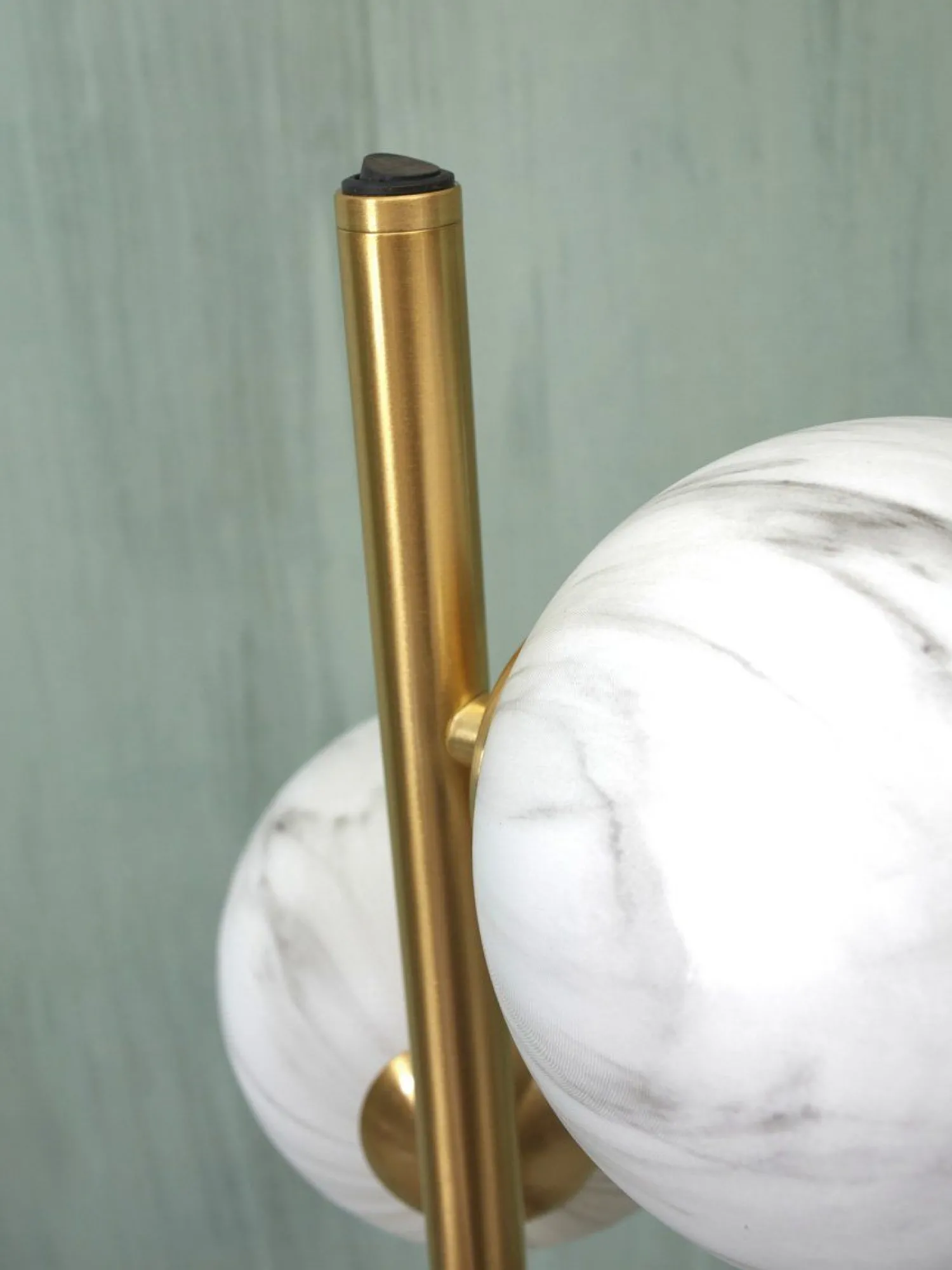 Vloerlampen|Vloerlampen-It's about RoMi Carrara Vloerlamp White marble, Gold