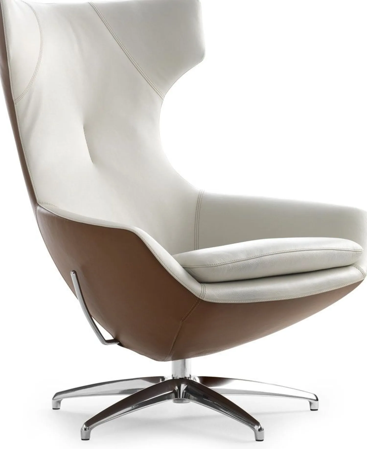 Design Fauteuils|Draaifauteuils-Leolux Caruzzo Plus Fauteuil Grijs