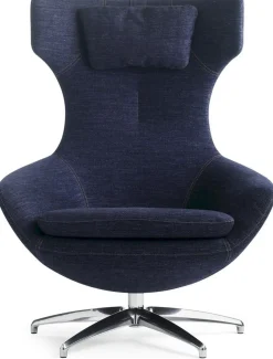 Design Fauteuils|Draaifauteuils-Leolux Caruzzo Plus Fauteuil Grijs