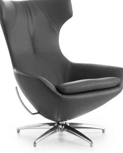 Design Fauteuils|Draaifauteuils-Leolux Caruzzo Plus Fauteuil Grijs