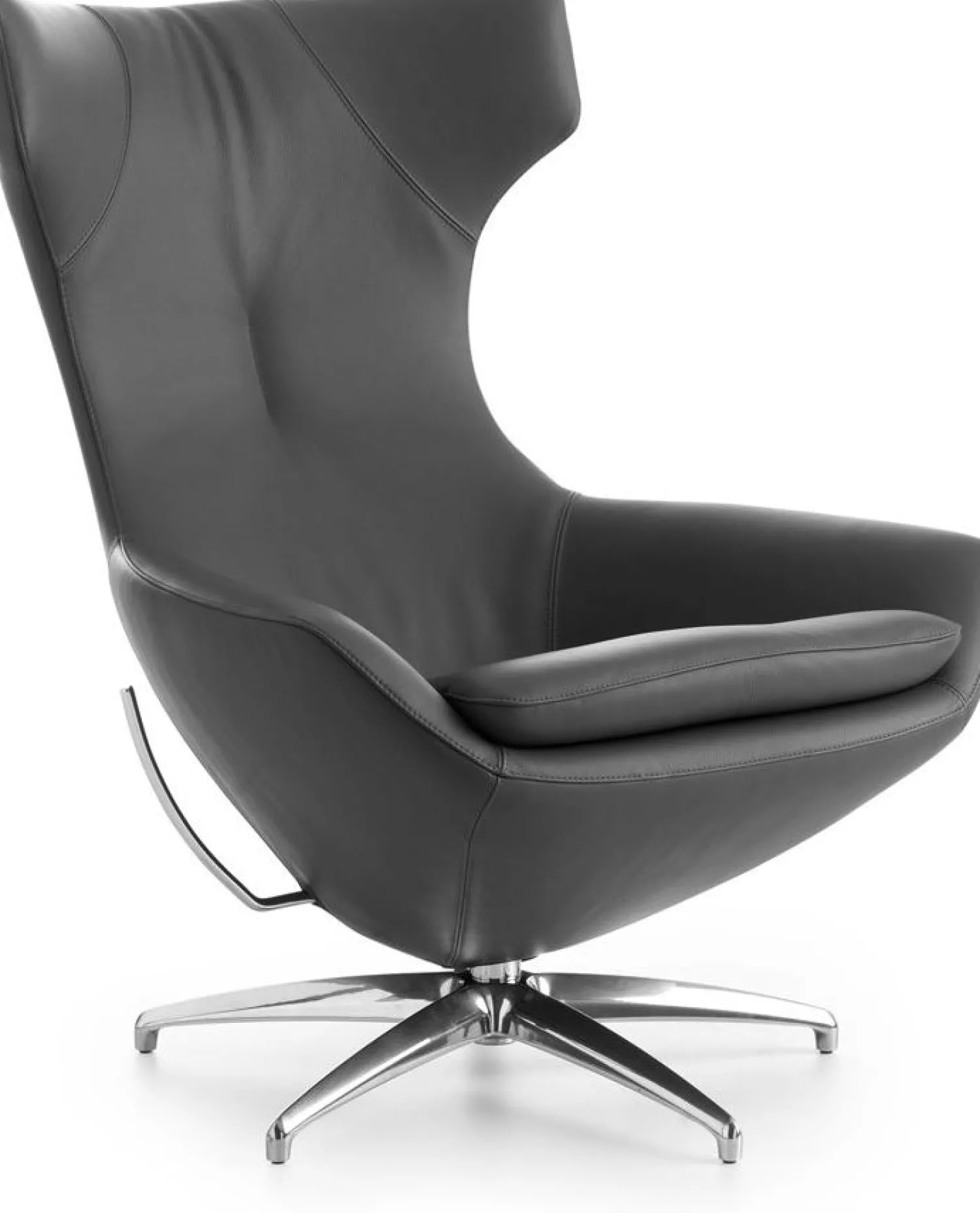 Design Fauteuils|Draaifauteuils-Leolux Caruzzo Plus Fauteuil Grijs