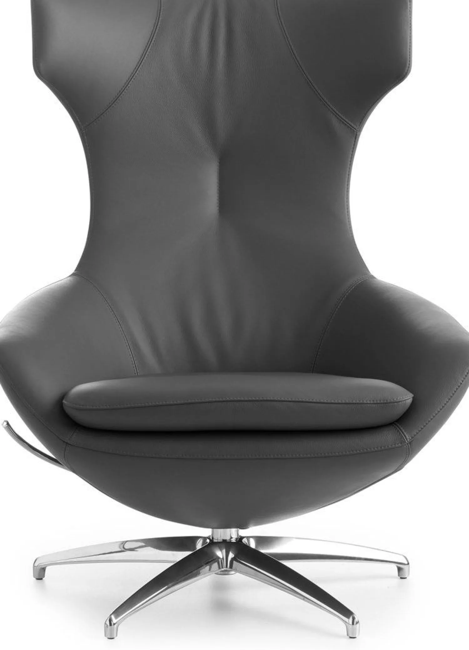 Design Fauteuils|Draaifauteuils-Leolux Caruzzo Plus Fauteuil Grijs