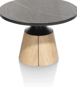 Houten Salontafels|Ronde Salontafels-XOOON Carvio Salontafel Onyx