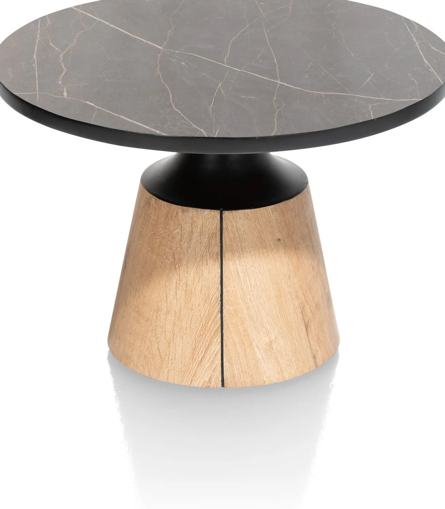 Houten Salontafels|Ronde Salontafels-XOOON Carvio Salontafel Onyx