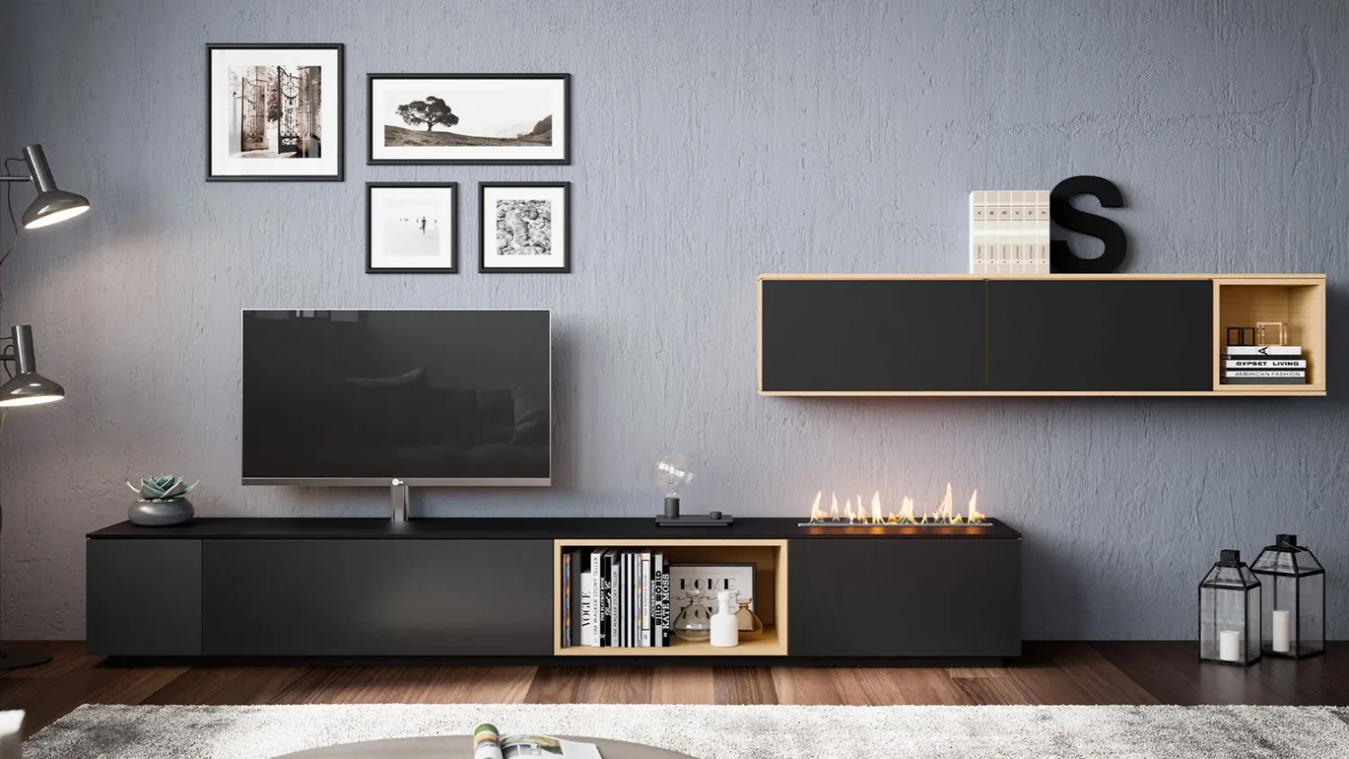 Dressoirs|Tv-Meubels-Saunaco Cas Dressoir grijs