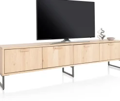 Tv-Meubels-Henders en Hazel Castello Lowboard Naturel, Grafiet