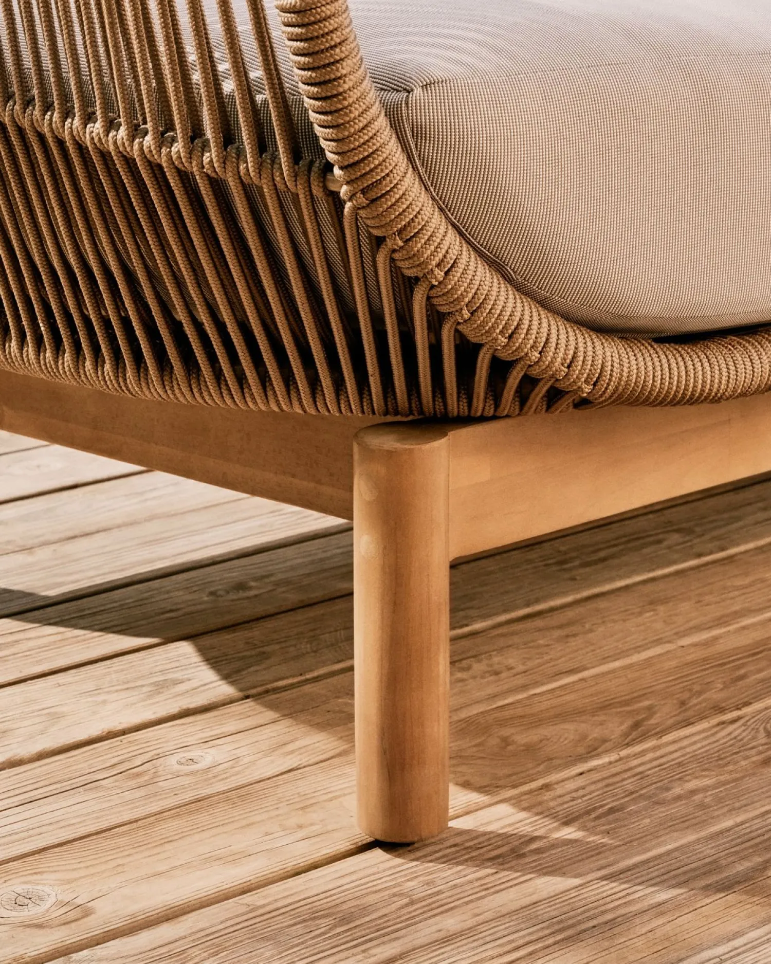 Tuinbanken|Zitbanken-Kave Home Catalina Tuinbank Beige, Bruin