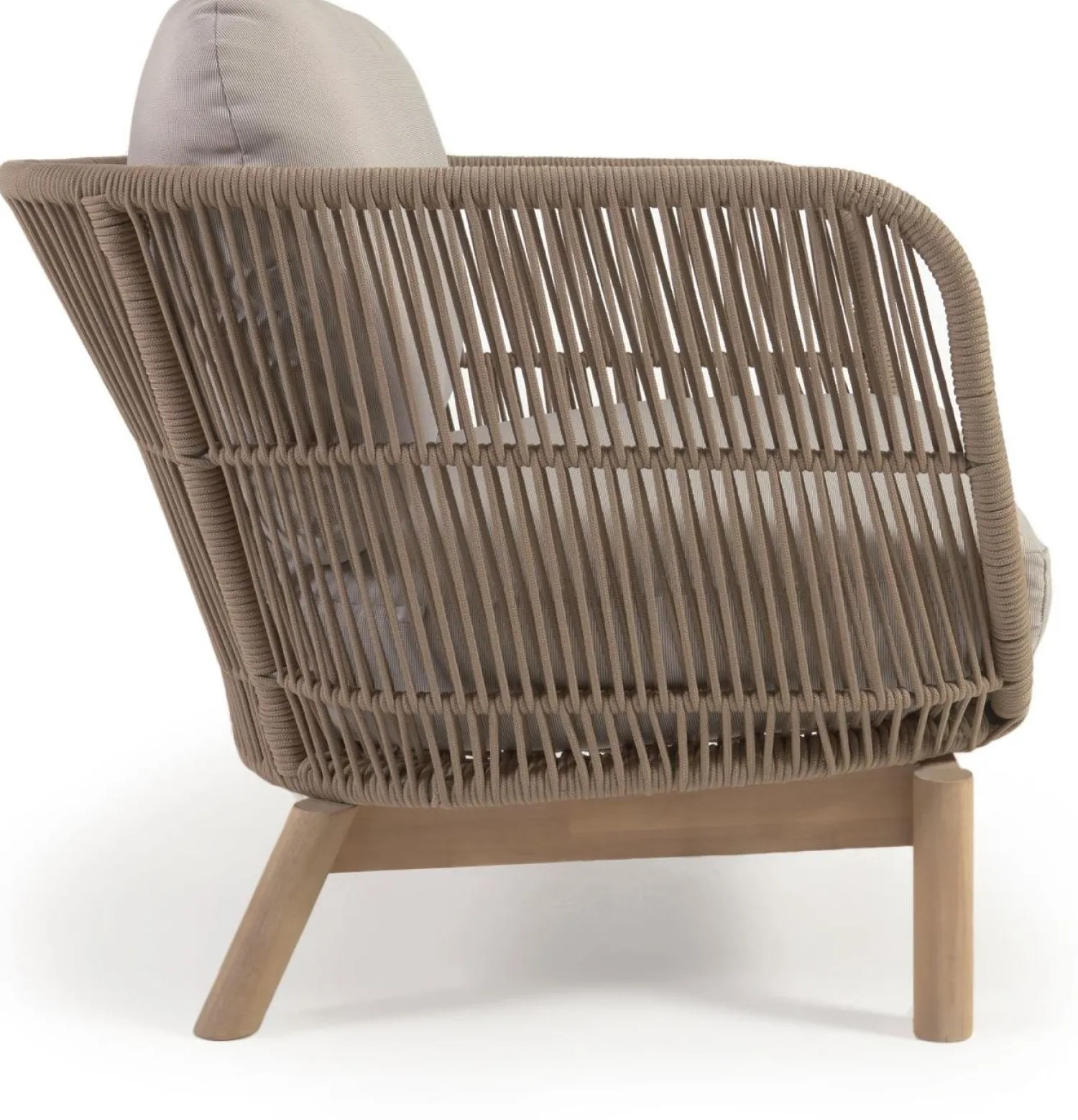 Tuinstoelen-Kave Home Catalina Tuinstoel Beige, Bruin