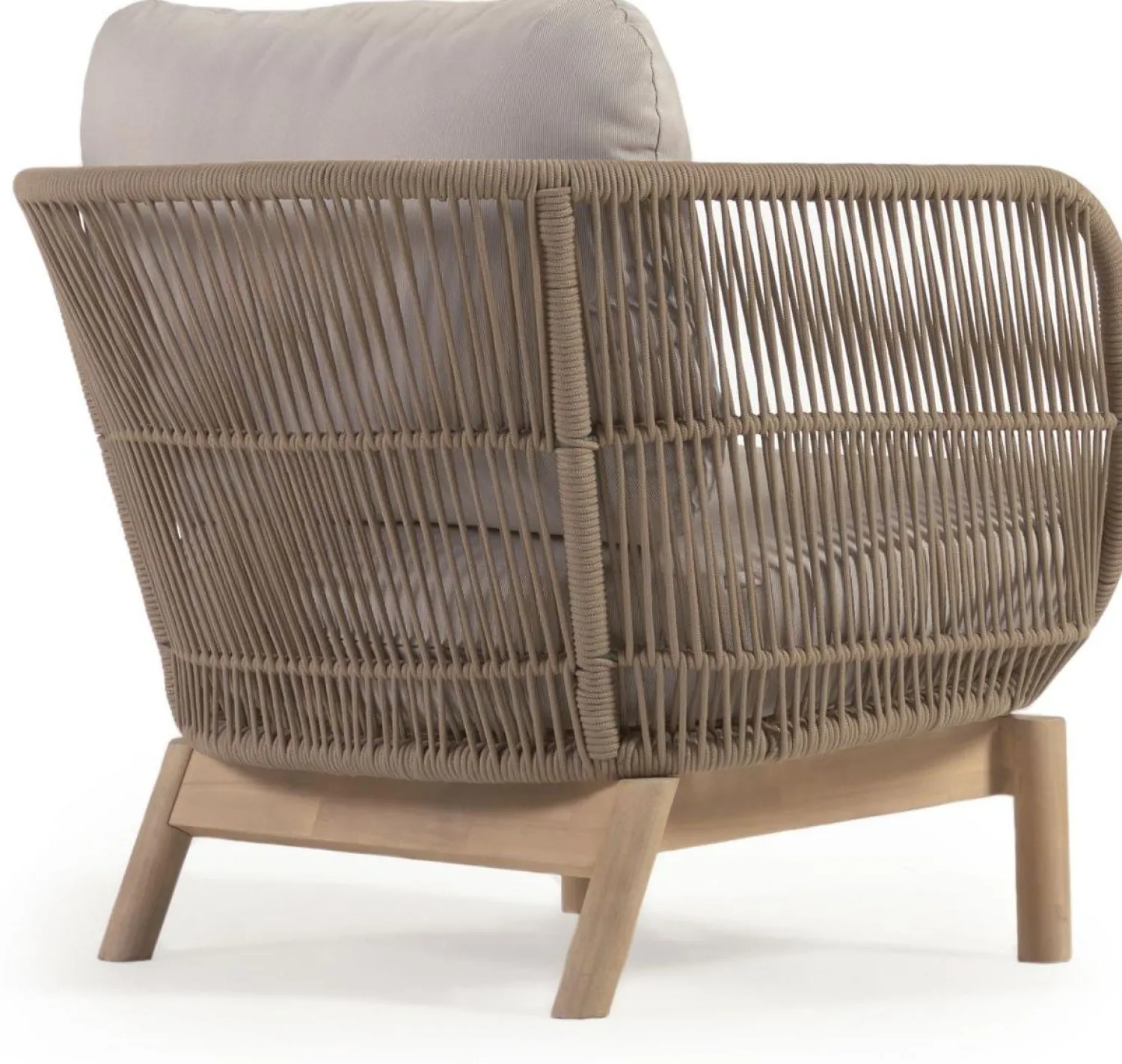 Tuinstoelen-Kave Home Catalina Tuinstoel Beige, Bruin