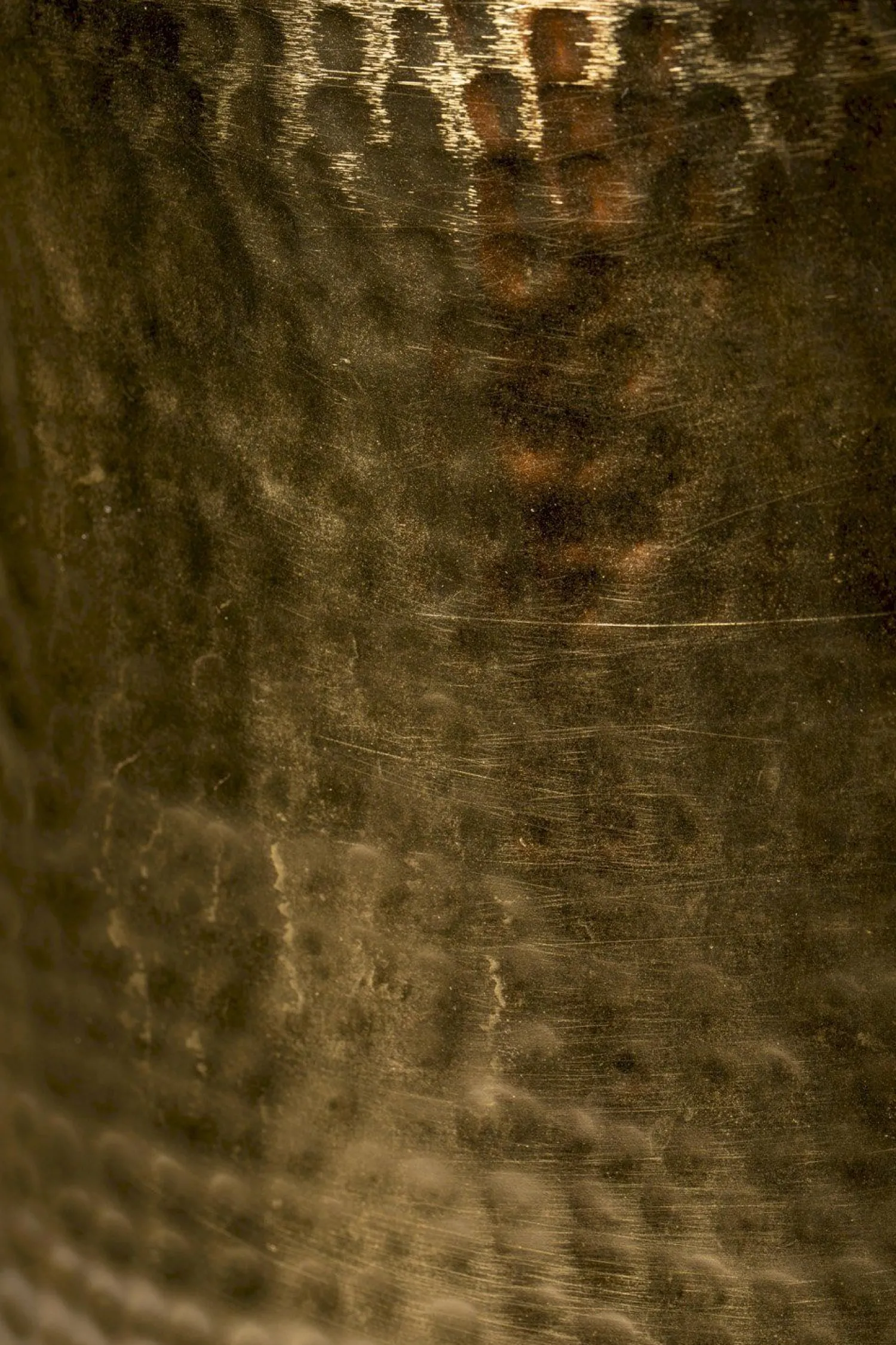 Glazen Bijzettafels|Ronde Bijzettafels-Dutchbone Cave Bijzettafel Green, Gold