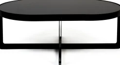 Ovale Salontafels-Zuiver Centre Ovaal Salontafel Zwart