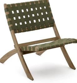 Tuinstoelen-Kave Home Chabeli Tuinstoel Groen, Naturel