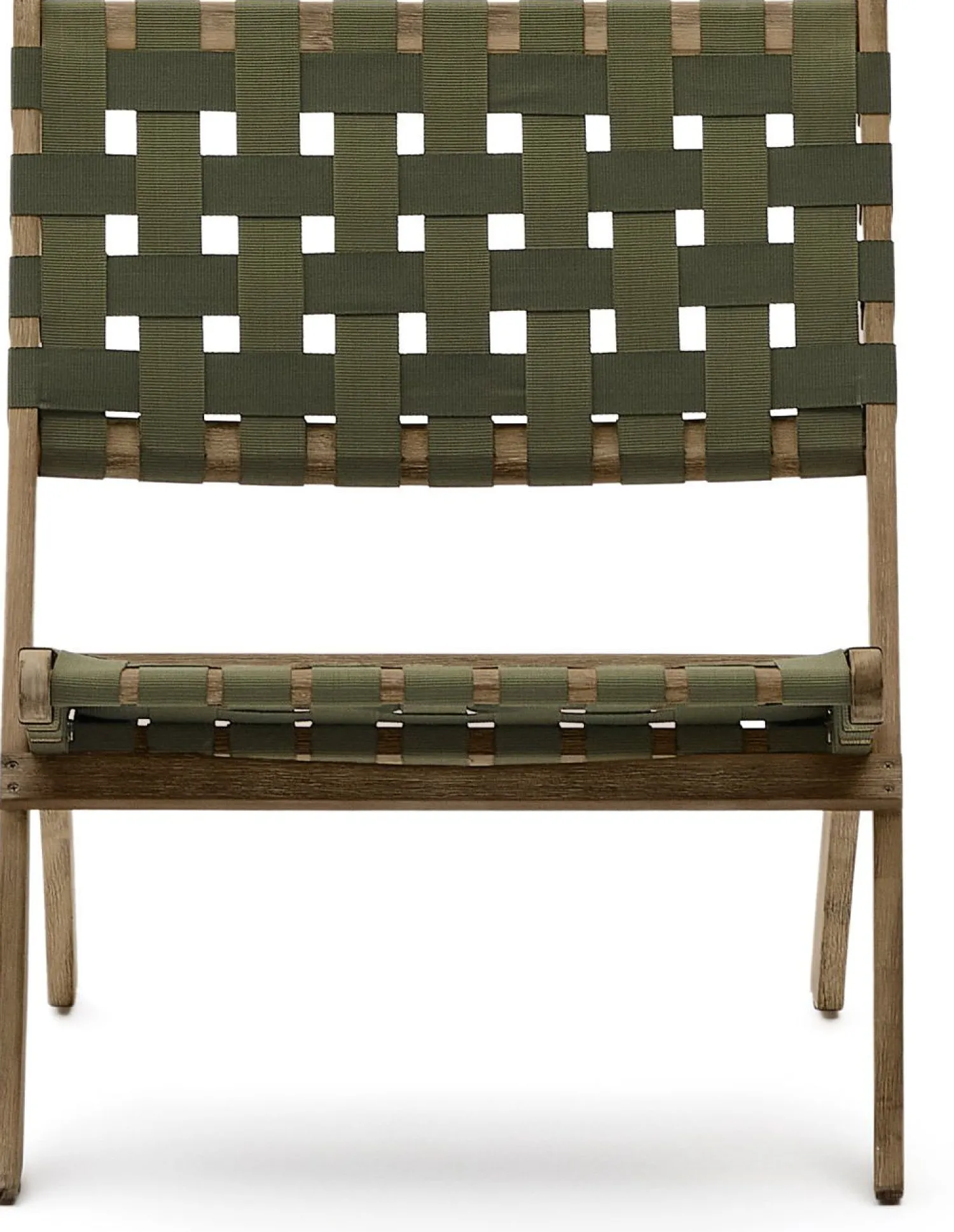 Tuinstoelen-Kave Home Chabeli Tuinstoel Groen, Naturel