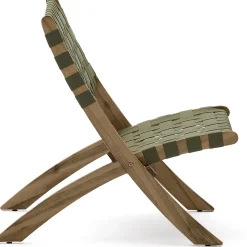 Tuinstoelen-Kave Home Chabeli Tuinstoel Groen, Naturel