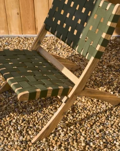 Tuinstoelen-Kave Home Chabeli Tuinstoel Groen, Naturel