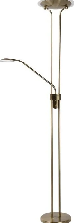 Vloerlampen|Vloerlampen-Lucide Champion-Led Vloerlamp Brons