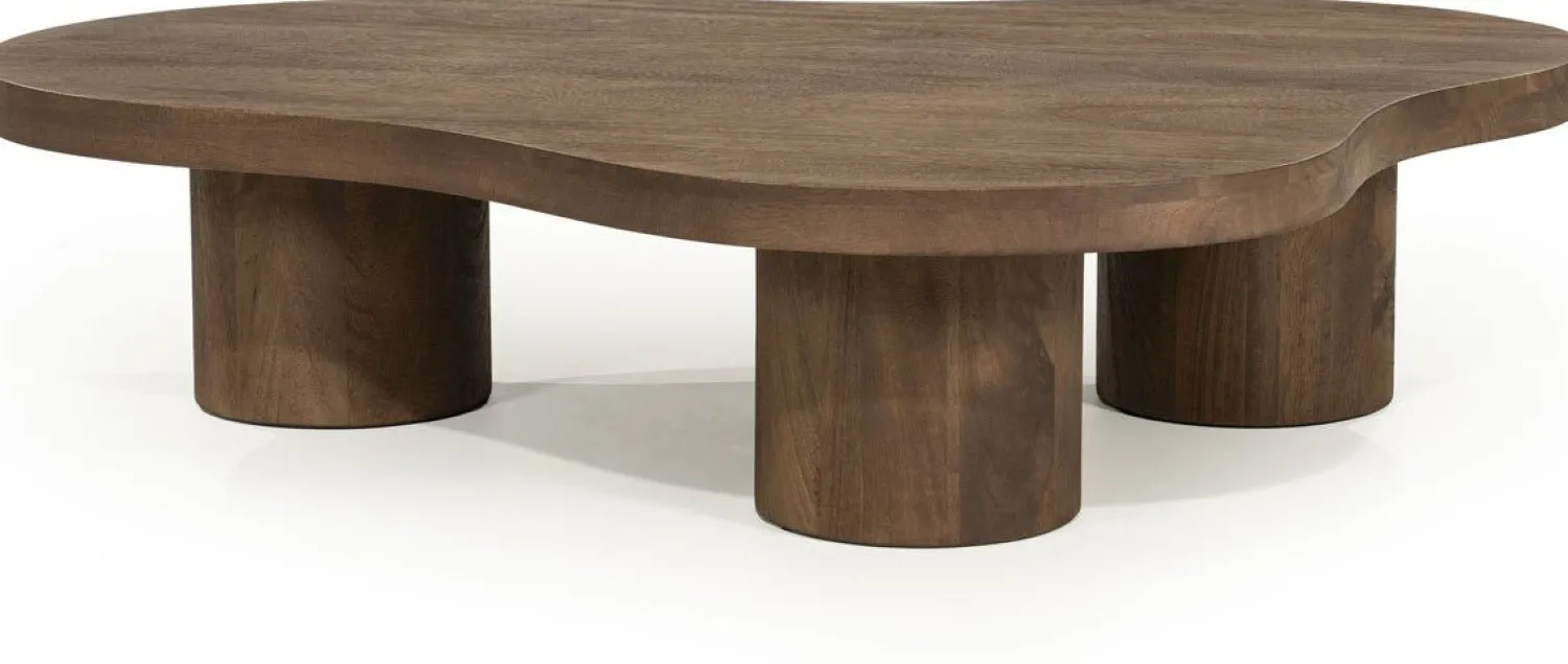 Houten Salontafels-Eleonora Charlie Salontafel Lichtbruin