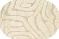Vloerkleden|Ovale Vloerkleden-Trendhopper Chase Ovaal Vloerkleed Creme