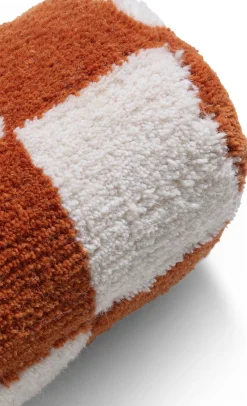 Sierkussens & Plaids-COCO maison Check Bolster Kussen Koper