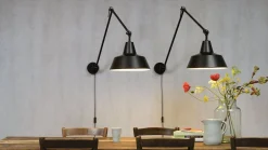 Industriële Wandlampen|Wandlampen-It's about RoMi Chicago Wandlamp Zwart